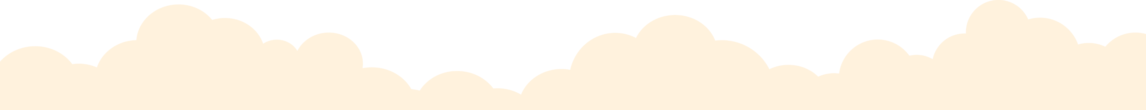 Stylized cloud border illustration